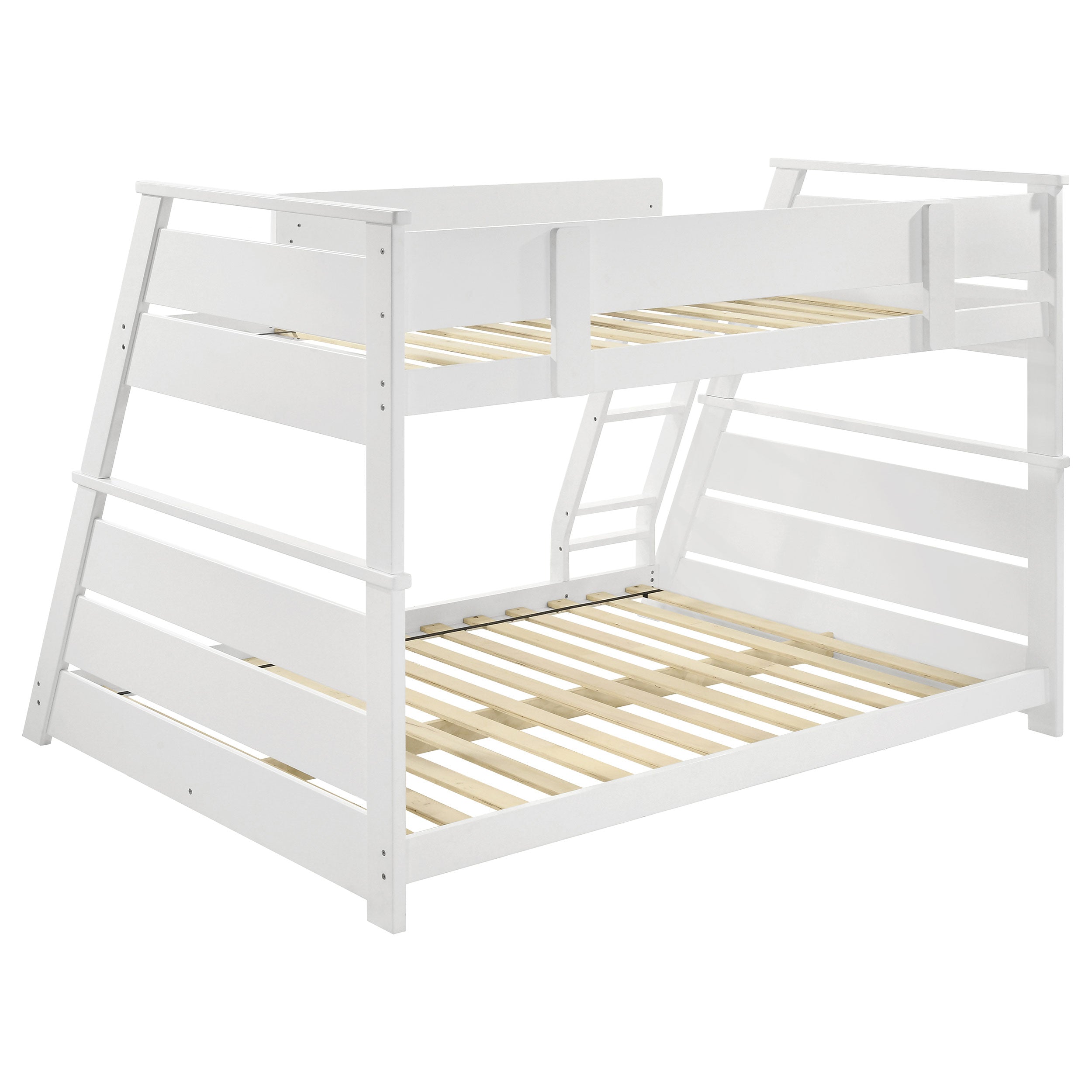 Holden Wood Veneer Twin Over Full Bunk Bed White — view 8
