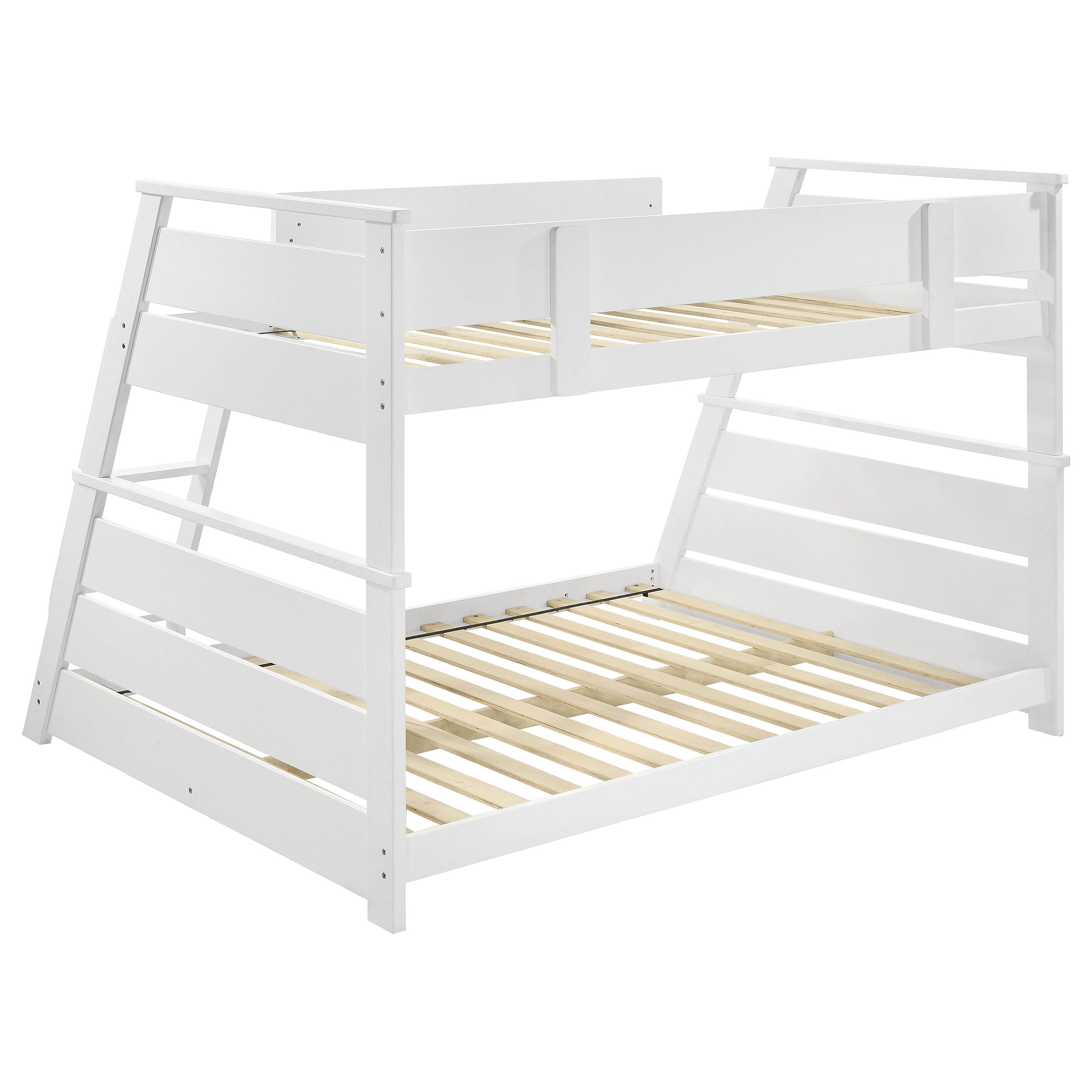 Holden Wood Veneer Twin Over Full Bunk Bed White — view 9