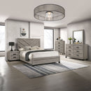 Mari - Queen Bed - Light Gray Finish
