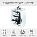 Mallika - Accent Table - Mirrored & Faux Crystals