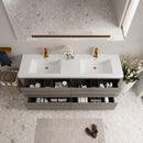 Bathin Freestanding Bathroom Vanity With Double Sinks, Bathroom Storage Vanity Cabinet With Stone Resin Countertop And Soft Close Drawers