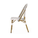 Outdoor Rattan And Aluminum French Bistro Chairs Set