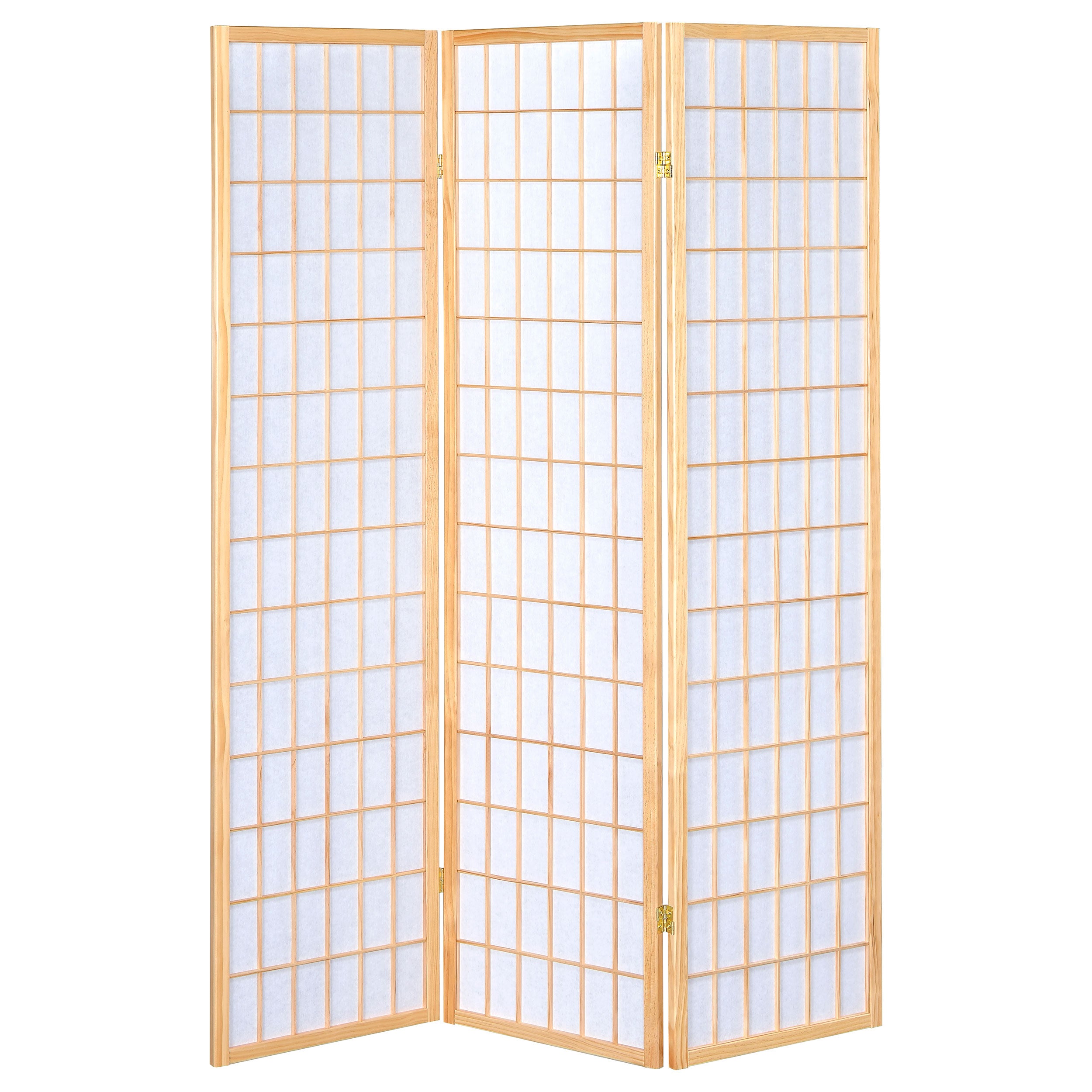 Carrie 3-Panel Room Divider Folding Shoji Screen Natural — view 3