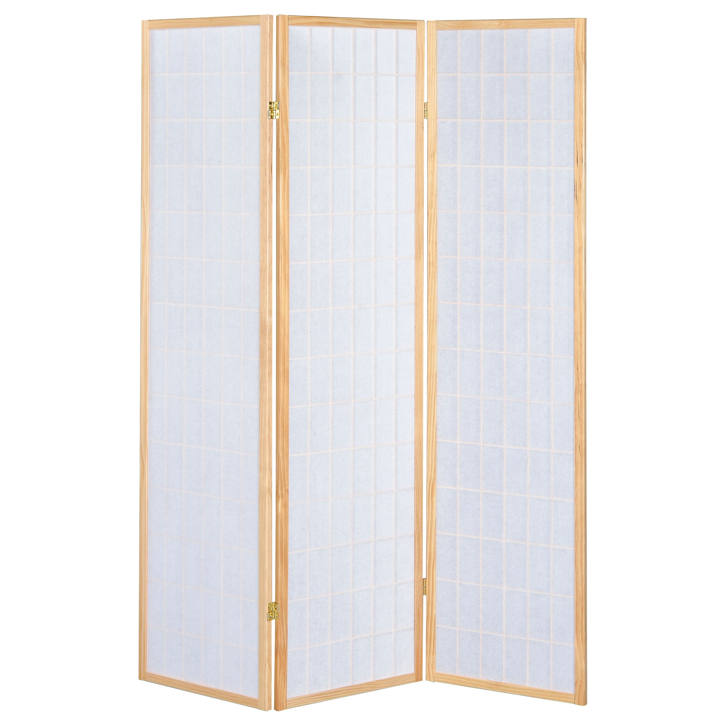 Carrie 3-Panel Room Divider Folding Shoji Screen Natural — view 4