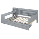 Daybed With 3 Drawers USB Ports And Desk