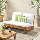Outdoor Loveseat With Cushions - Teak