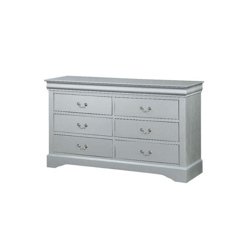 Bring casual elegance into your home with the Louis Phillipe dresser. This dresser is a piece that offers any bedroom a sophisticated look.