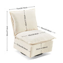 Detachable Chenille Single 360 Swivel Rocking Rocker, 360 Swivel Sofa Chair & Single Sofa Lounge, Comfortable Seating For Living Room & Bedroom Sofa 1 Piece