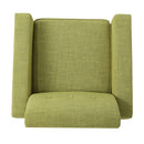 Nebulize - Upholstered Fabric Club Chair With Button Tufted And Square Off Arm And Back