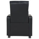 Toohey - Upholstered Home Theater Push Back Recliner - Black