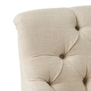 Nicole - French Style Upholstered Loveseat With Tufted Backrest