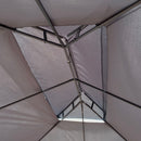 Patio Gazebo Tent With Ventilated Double Roof And Mosquito Net For Backyard Or Garden