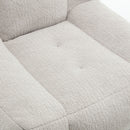 Modern Indoor Fluffy Bean Bag Chair With Memory Foam And Ottoman, Super Soft