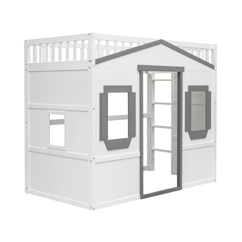 Elegant House Loft Bed With Ladder