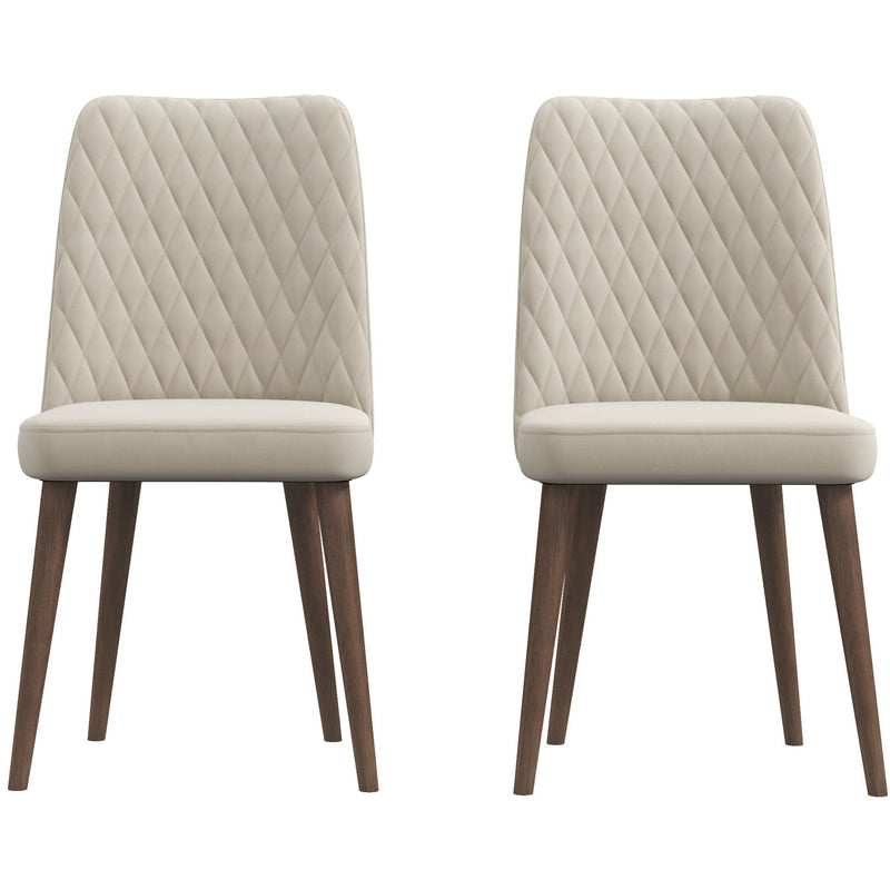 Katie - Mid-Century Modern Velvet Dining Chair (Set of 2)