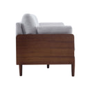 Mid Century Moderne Sofa With Wood Sides