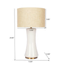 Cascade - Lamp Base Table Lamp - Beige / Gold / White