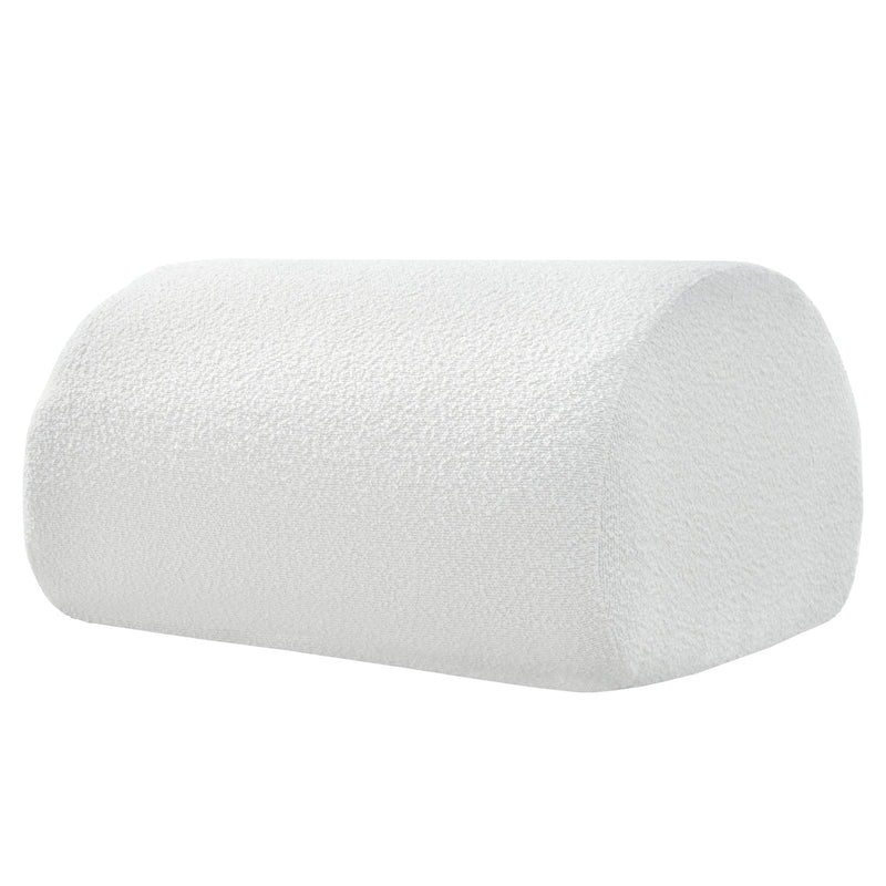 Curved Lounge Chair With Ottoman And High Resilience Foam