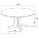 Hartville - 60" Round Dining Table - Natural Light Brown