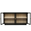 Storage Cabinet With Door For Living Room, Dining Room - Black