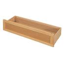 Full Size Elegant Bed Frame with Rattan Headboard and Sockets ,Walnut