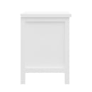 Versatile Solid Wood Night Stand With Drawers For Living Room And Bedroom - White