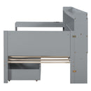 Daybed With 3 Drawers USB Ports And Desk