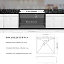 Modern Style Undermount Sink With Stainless Steel, Deep Single Bowl