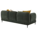 Jade - Chenille Upholstered Modern Track Arm Sofa