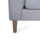 Contemporary 3 Seater Sofa With Plush Accents