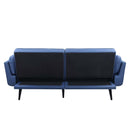 Nafisa - Adjustable Sofa & Ottoman - Blue Fabric