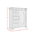 Kings Court - 7-Drawer Door Chest - Gray