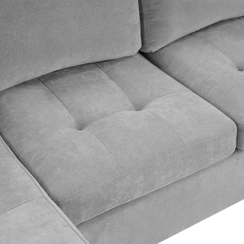 U Shaped Sectional Sofa, Corner Living Room Couch With Built In Cup Holders, Storage, USB Ports