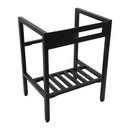 Console Sink With Legs, 24" X 18", Durable Porcela With Frame - White / Black