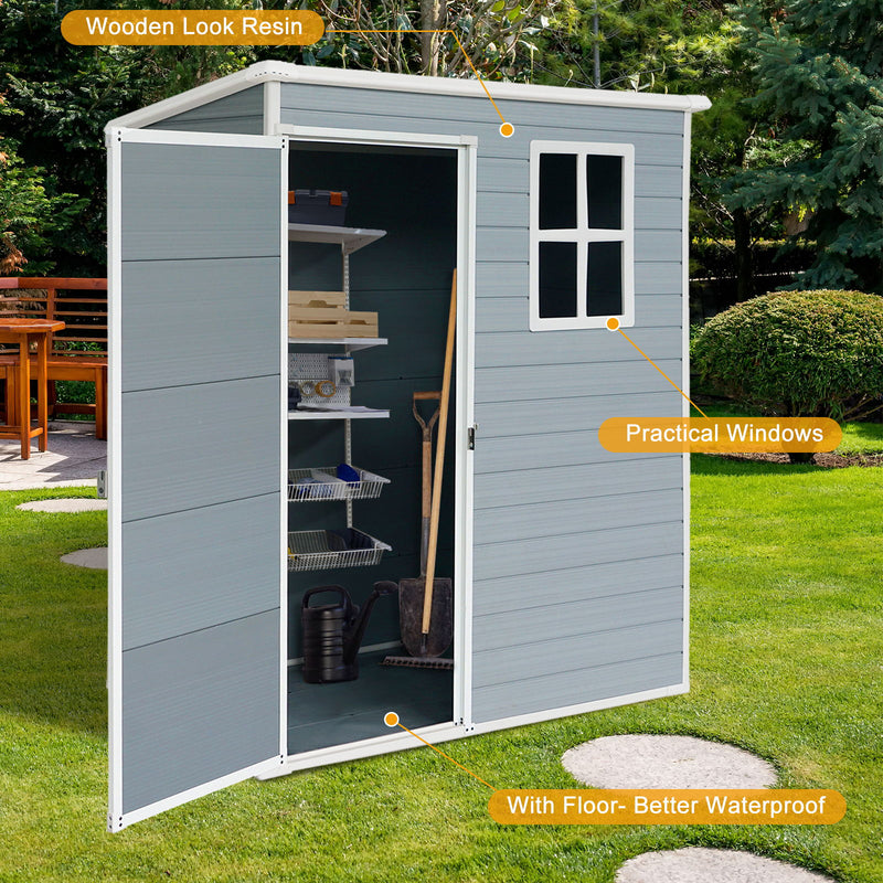 Outdoor Storage Shed Kit Perfect To Store Patio Furniture