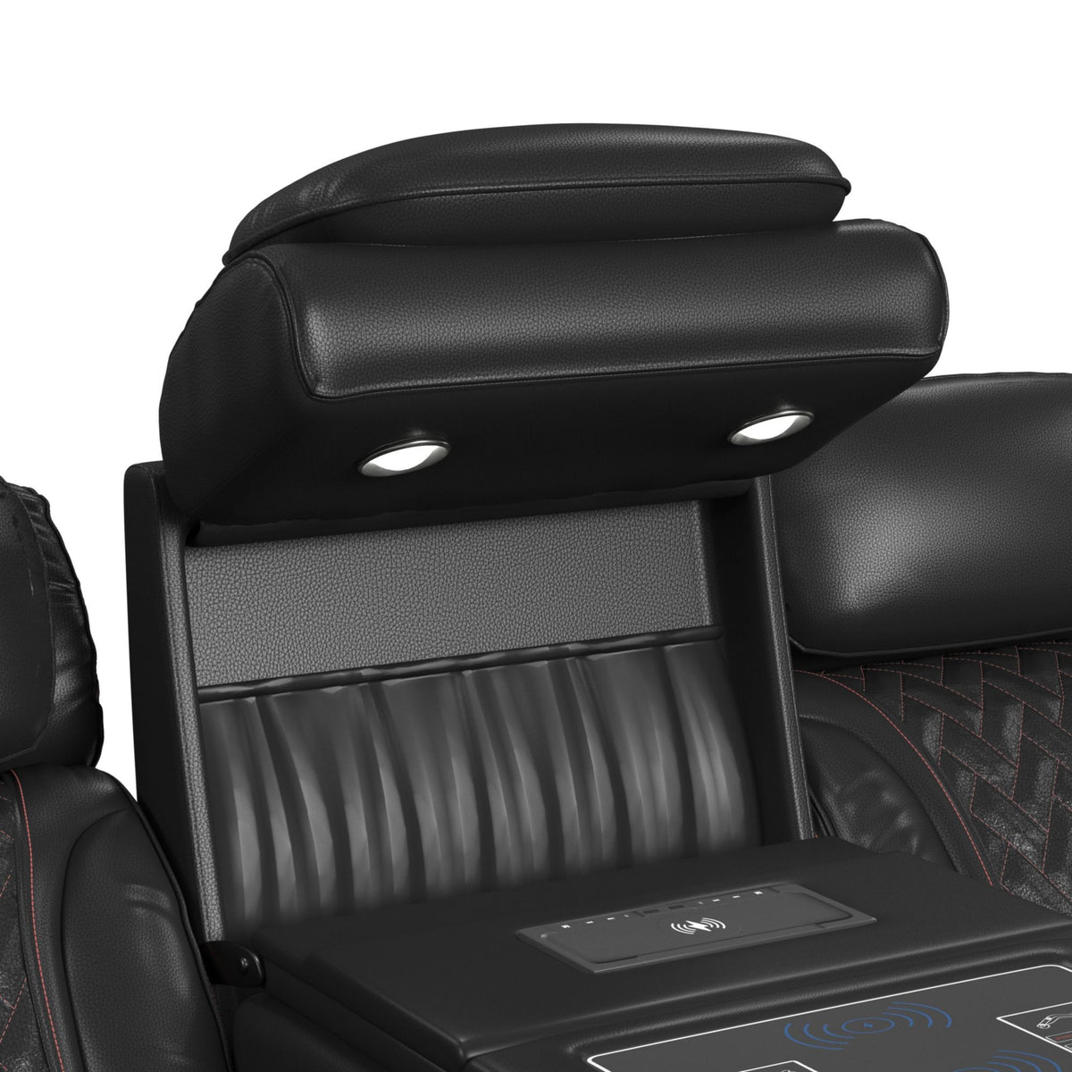 Prime Time Sofa Set in Black by Elements International, view 23
