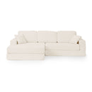 Modern Minimalist L Shape Modular Sectional Sofa, Corduroy Couch