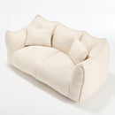 Comfortable Dual Beanbag Chair With High Resilience Foam Core For 2 People