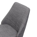 Modern Dining Chair With Iron Legs And Wood Finish