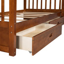 Bunk Bed With Ladders And 2 Storage Drawers