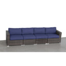 Luxurious Wicker Patio Sectional With Weather Resistant Sunbrella Cushions