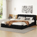 Upholstered Platform Bed With Headboard