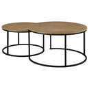 Lainey - 2 Piece Round Nesting Coffee Table - Mango