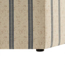 Accent Ottoman Printed Stripe