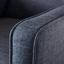 Mid-Century Modern Recliner With Button Tufted Waffle Stitch