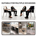 4 Piece Stackable Single Chairs With Vertical Stripe Design For All Weather