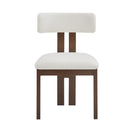 Modern Upholstered Armless Dining Chairs With Metal Legs