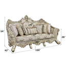 Danae - Sofa - Fabric, Champagne & Gold Finish - Atlantic Fine Furniture Inc