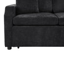Modern L Shaped Sectional Sofa Bed With Hidden Storage Chenille Upholstery