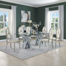 Noralie - Dining Table - Mirrored - Glass - Atlantic Fine Furniture Inc